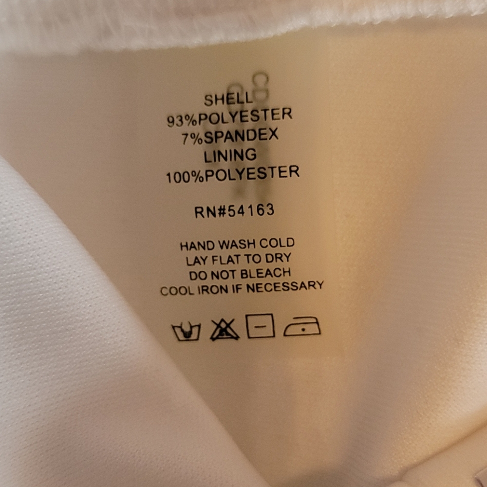 Calvin Klein Off-Shoulder Cream Midi Dress - Picture 7 of 9